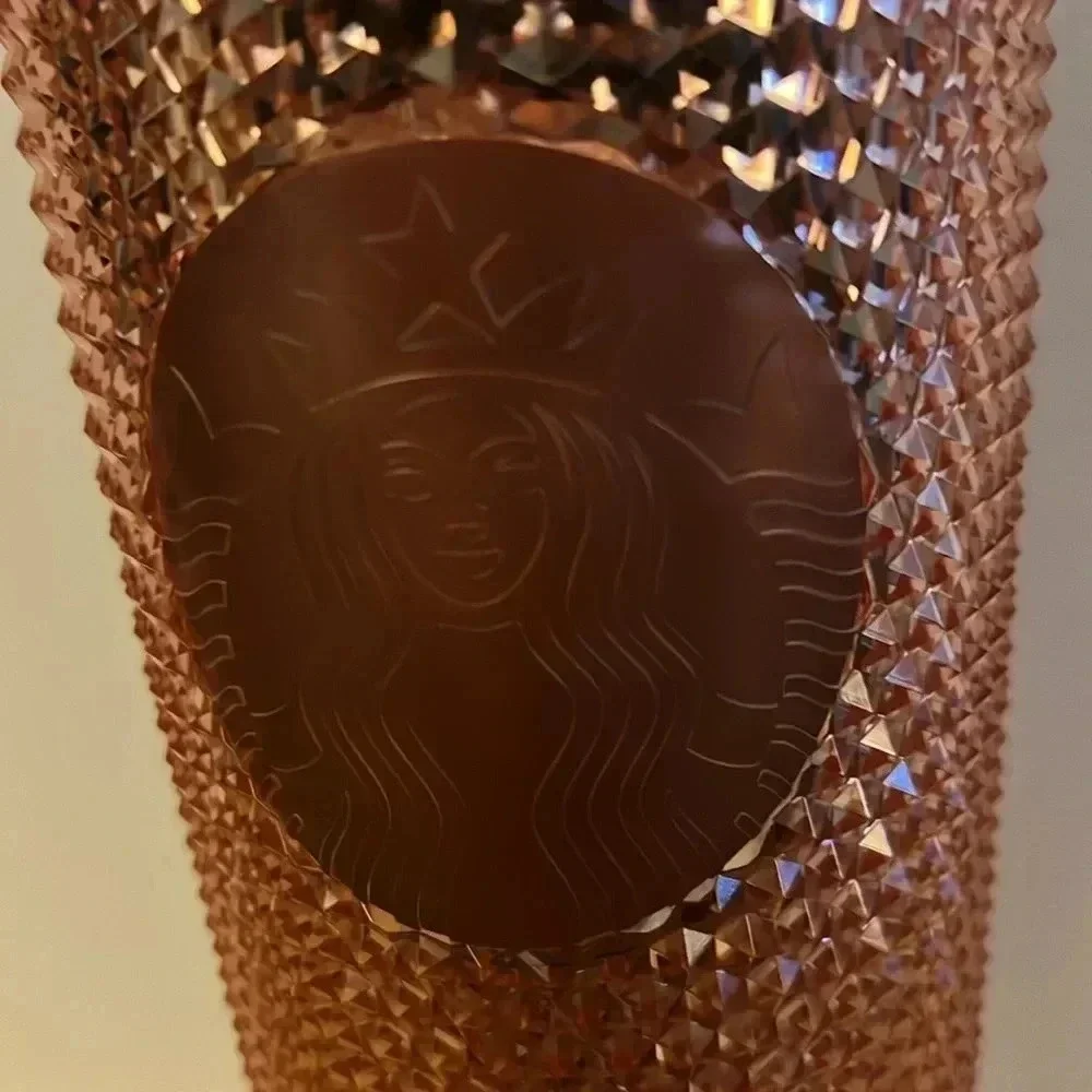 Starbucks Limited Edition Rose Gold‎ Studded Tumbler Venti 24oz Cup HTF